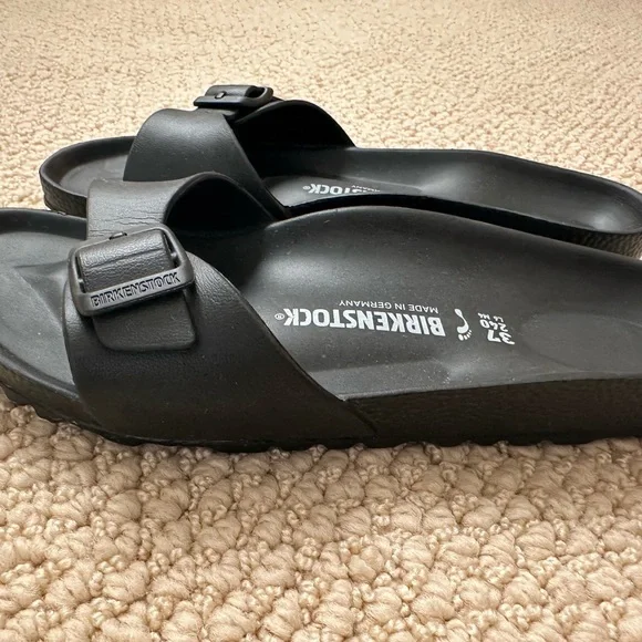 Birkenstock Madrid EVA Black Sandals Size 37 Women’s 6 Waterproof Lightweight - Picture 4 of 6